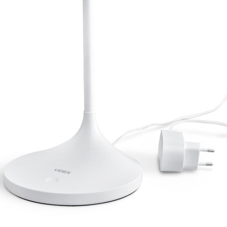 Lampka Biurkowa LED 20W 1700lm 4100K Neutralna CRI98 Biała Ściemnialna Videx
