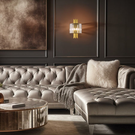 Lampa Ścienna Kinkiet MARGOT Złota 2xE14 Milagro