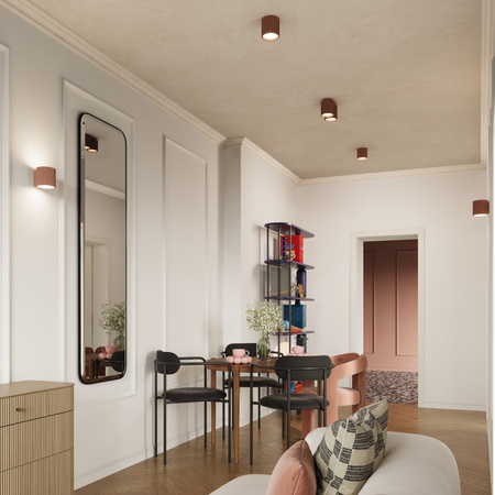 Oprawa Natynkowa 2x GU10 Aluminiowa Mokka Aura Deep Space SL.1805 Sollux