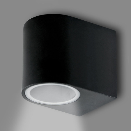 Kinkiet Ogrodowy Elewacyjny Lampa Zewnętrzna GU10 Czarna