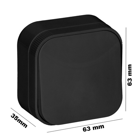 Łącznik Włącznik ToDo JEDNOBIEGUNOWY Natynkowy IP20 ORNO CZARNY