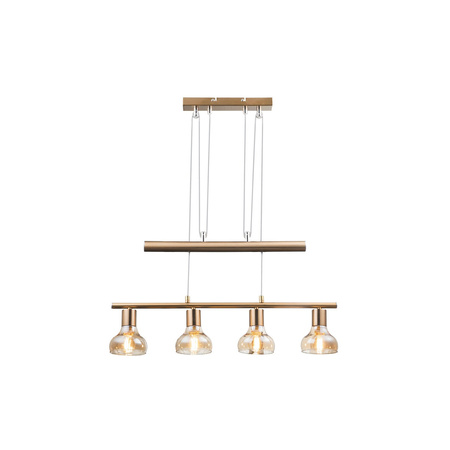 Lampa Wisząca Sufitowa 4x E14 Złoty Nowoczesny Holly Rabalux