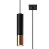Lampa Sufitowa Oprawa Natynkowa SPOT TUBA GU10 Wisząca Zwis Tubularna Czarna Miedź Nowoczesna Loopez Sollux