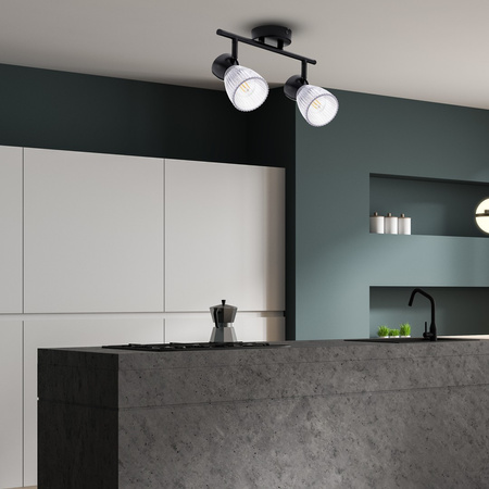 Lampa Sufitowa BEST Czarna 2xE14 Milagro