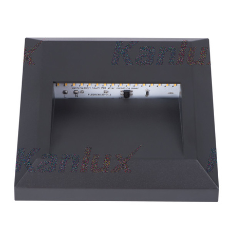 Oprawa naścienna natynkowa CROTO LED szara 1,1W 30lm 6500K zimna 230V Kanlux