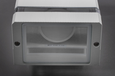 Kinkiet ogrodowy elewacyjny podwójny Masterled HANA LED 2x GU10 ALUMINIUM szary IP54