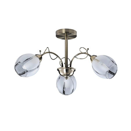Lampa Sufitowa Żyrandol 3x E27 Brązowy Klasyczny Joel Rabalux