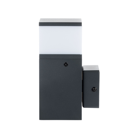 Kinkiet Ogrodowy Lampa Elewacyjna Zewnętrzna z Gniazdkiem G9 IP44 Antracyt DASTEN Kanlux