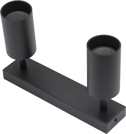 Lampa sufitowa QUALIS SPOT Reflektor Oprawa Halogenowa 2xGU10 Czarna