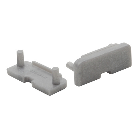 Zaślepka do Profili Aluminiowych Szara Pełna STOPPER Kanlux 2szt.