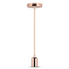 Lampa Wisząca Oprawa E27 Chromowy klosz Rose Gold VT-7448 V-TAC