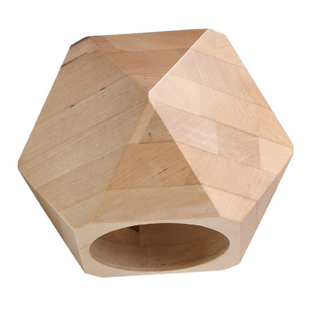 Lampa Ścienna Kinkiet G9 Geometryczna Brązowa Skandynawska Woody Sollux