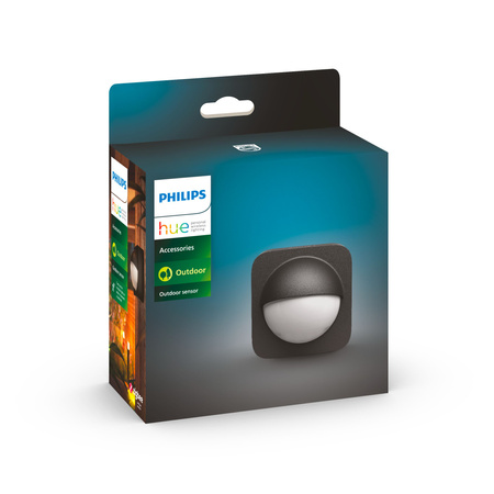 Czujnik Ruchu i Zmierzchu Zewnętrzny IP54 Czarny Zigbee Bluetooth Outdoor Sensor Philips HUE