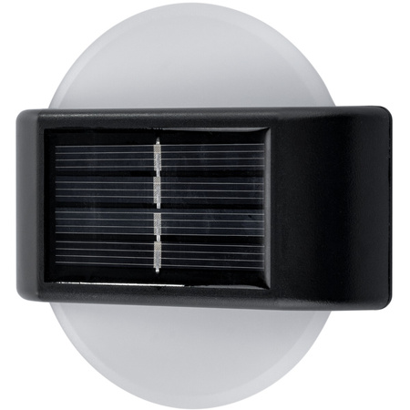 2x Lampa Solarna Ogrodowa LED Kinkiet Elewacyjny Góra Dół Oprawa Okrągła