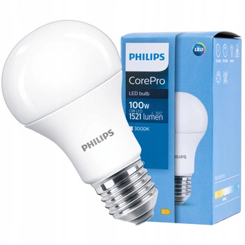 Żarówka LED E27 A60 13W = 100W 1521lm 3000K Ciepła PHILIPS