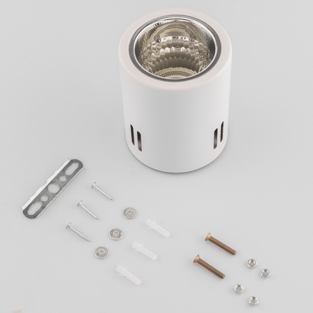 Oprawa Sufitowa Natynkowa Stała Okrągła APUS 10 Spot TUBA Biała E27