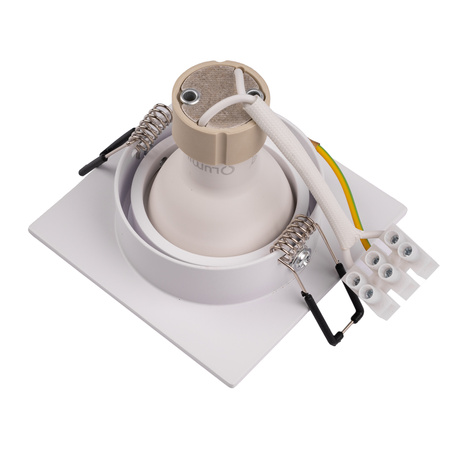 Oprawa Halogenowa Podtynkowa Kwadratowa Ruchoma TRIX 3w1 GU10 6W 4000K BIAŁY MAT LUMILED