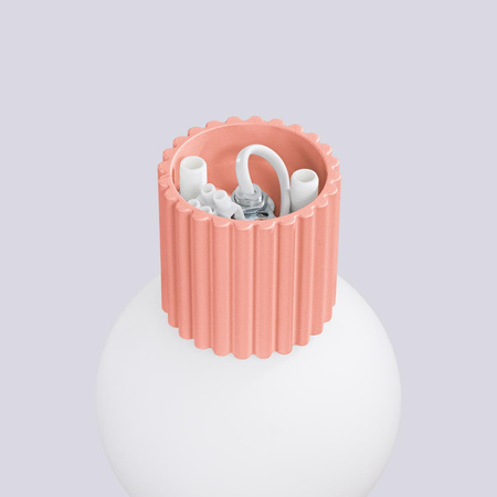 Kinkiet Łazienkowy Lampa Ścienna G9 Okrągła Pomarańczowa Nowoczesna Matowa IP44 Halo Sollux