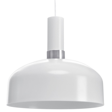 Lampa wisząca biała/chrom żyrandol MiLAGRO MALMO 1x E27