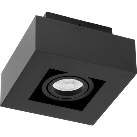 Oprawa Natynkowa HALOGENOWA Ruchoma SPOT GU10 Kwadrat Czarna AURI LUMILED