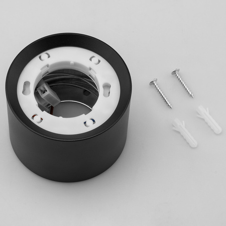 Oprawa HALOGENOWA Natynkowa SUNLA Tuba Gx53 LED Spot Kinkiet Sufitowa Walec Czarny LUMILED