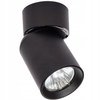 Lampa Sufitowa Ścienna TIMO Kinkiet Reflektor Oprawa Halogenowa Ruchoma 1xGU10 Czarny LVT