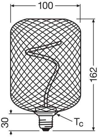 Żarówka LED Dekoracyjna E27 3.5W = 14W 130lm 1800K Ciepła 320° Filament Ściemnialna Decor Osram