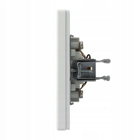 Gniazdo Telefoniczne RJ11 z Ramką Biały SCHNEIDER ASFORA