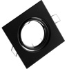 Oprawa HALOGENOWA Podtynkowa Ruchoma Kwadrat PICTOR Czarna Blacha MR16 GU10