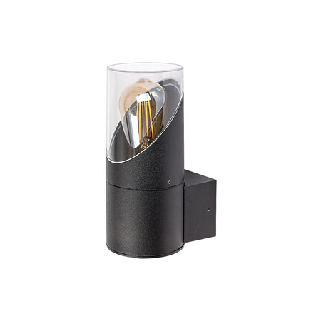 Lampa Ogrodowa Zewnętrzna Kinkiet Elewacyjny LED E27 IP54 Czarny Nowoczesny Novigrad Rabalux