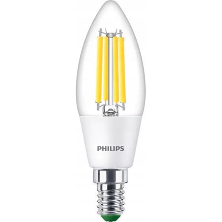Żarówka LED E14 Świeczka B35 2.3W = 40W 485lm 210lm/W 4000K Neutralna 300° KLASA A UltraEfficient Philips