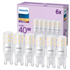 6x Żarówka LED G9 Kapsułka G9 3.7W = 40W 470lm 2700K Ciepła 320° EC Multipack Philips