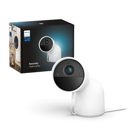 Kamera Wewnętrzna Secure Przewodowa Biała ze stojakiem Noktowizor PHILIPS HUE WIFI Zigbee 