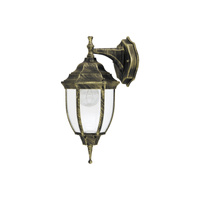 Lampa Ogrodowa Zewnętrzna Kinkiet Elewacyjny LED E27 IP43 Złoty Klasyczny Nizza Rabalux