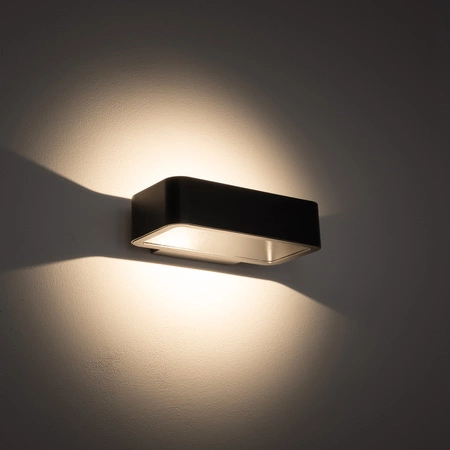 Lampa Ogrodowa Zewnętrzna Kinkiet Elewacyjny Oprawa Natynkowa LED 6W 240lm 3000K Ciepła Grafitowa Wodoodporna IP54 Nowoczesna MUNO 6776 Nowodvorski