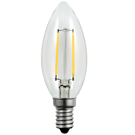 Żarówka LED E14 B35 2W = 23W 230lm 3000K Ciepła 360° GOLDLUX (Polux)