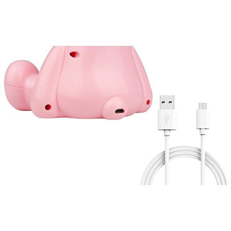 Lampka nocna dekoracyjna KRÓLIK LED 5W 5000K Różowa