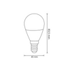 Żarówka LED G45 E14 3W 250lm 3000K Ciepła 130° Sanico Goldlux