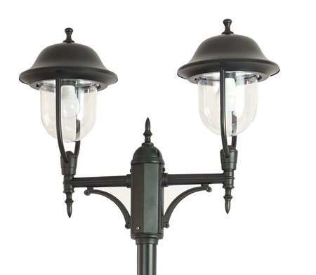 Lampa Ogrodowa Zewnętrzna Słupek LATARNIA E27 Prince OGMWN 2 O 195-295cm czarny Su-Ma