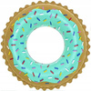 Koło Dmuchane do Pływania dla Dzieci DONUT Kolorowy