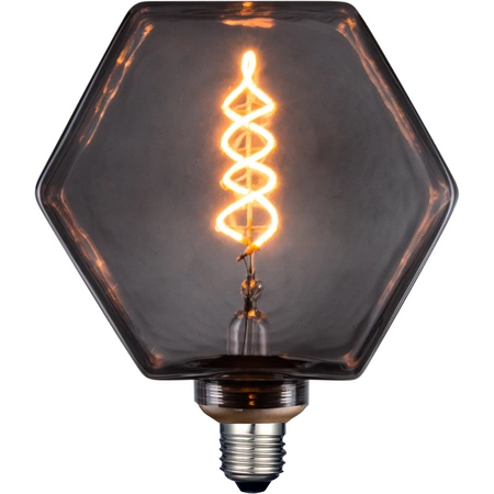 Żarówka Dekoracyjna LED E27 FILAMENT LB160 4W 50lm 1800K Ciepła 320° DecoVintage Smoke GOLDLUX (Polux)