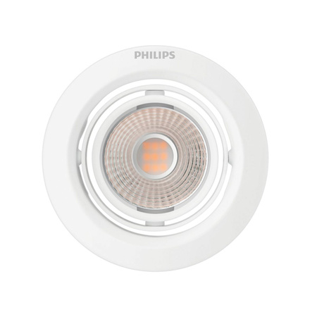 Oprawa Podtynkowa Wpuszczana LED 7W 420lm 2700K SceneSwitch Biała Pomeron Philips