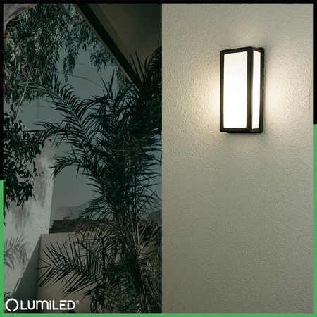 Lampa Ogrodowa Kinkiet Elewacyjny E27 Prostokątny DOMLO LUMILED