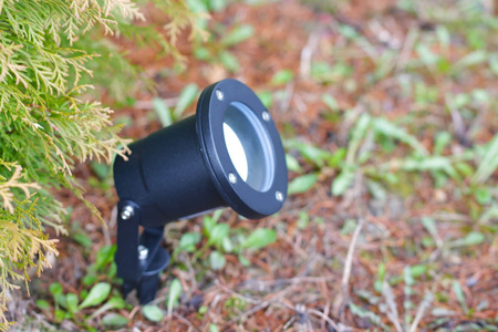 Lampa Ogrodowa LED Wbijana GU10 IP65 Wodoszczelna Czarna z Przewodem 1m