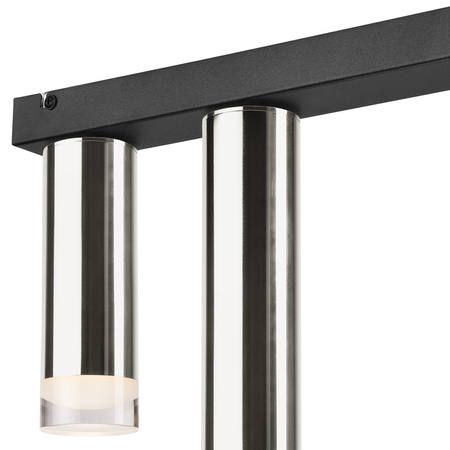 Lampa Sufitowa DIEGO 3xE27 Czarna Chrom LM-3.124/A Lamkur