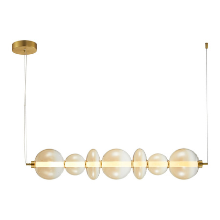 Lampa Wisząca Sufitowa DAPHNE Bursztynowa 40W Milagro