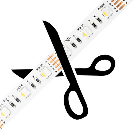 Taśma LED Pasek 12V 72W 300LED 5050 RGB + Zimna 12mm 5m