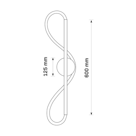 Kinkiet Ścienny Lampa Oprawa Natynkowa 19W 2230lm 4000K Neutralna Czarna Emma Sanico Goldlux