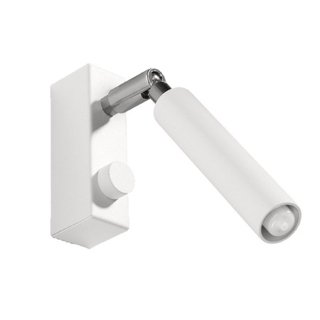 Lampa Ścienna Oprawa Natynkowa Kinkiet G9 SPOT TUBA Reflektor Tubularna Biała Nowoczesna Eyetech Sollux