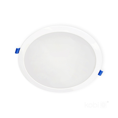 Oprawa Podtynkowa LED Downlight Lampa Punktowa 12W 1200lm 4000K Neutralna Oczko Spot Biała IP40 Sigaro Kobi